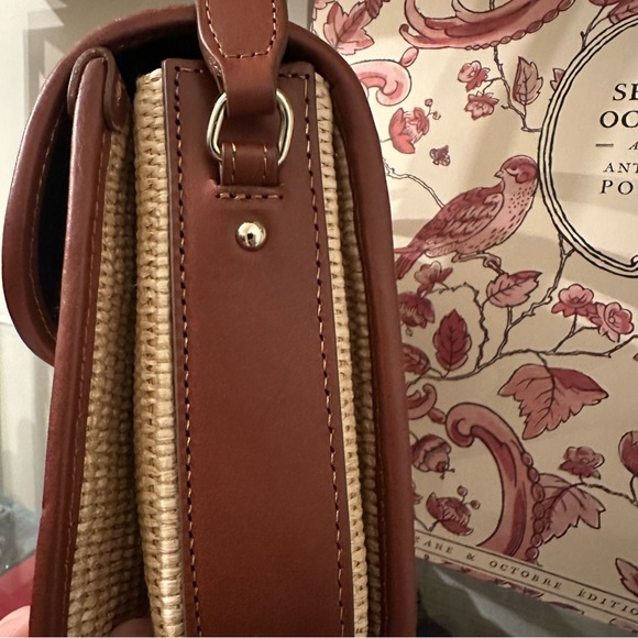 Sézane Milo Bag Naturel & Heritage Leather NWT - Picture 5 of 10